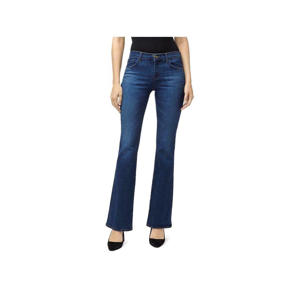 J Brand Womens Jeans 29 Dark Blue Denim Mid Rise Bootcut 30 Inseam